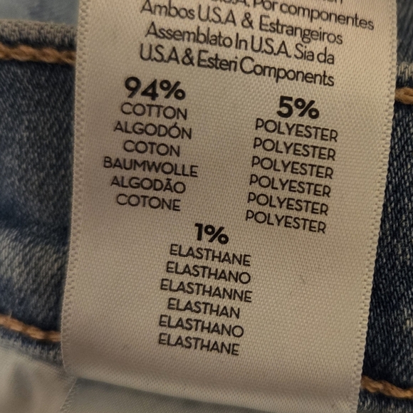 Mother Mid Rise Dazzler Ankle Fray In Weekend Kitten Women's Size 27 Blue Jeans - Picture 10 of 12